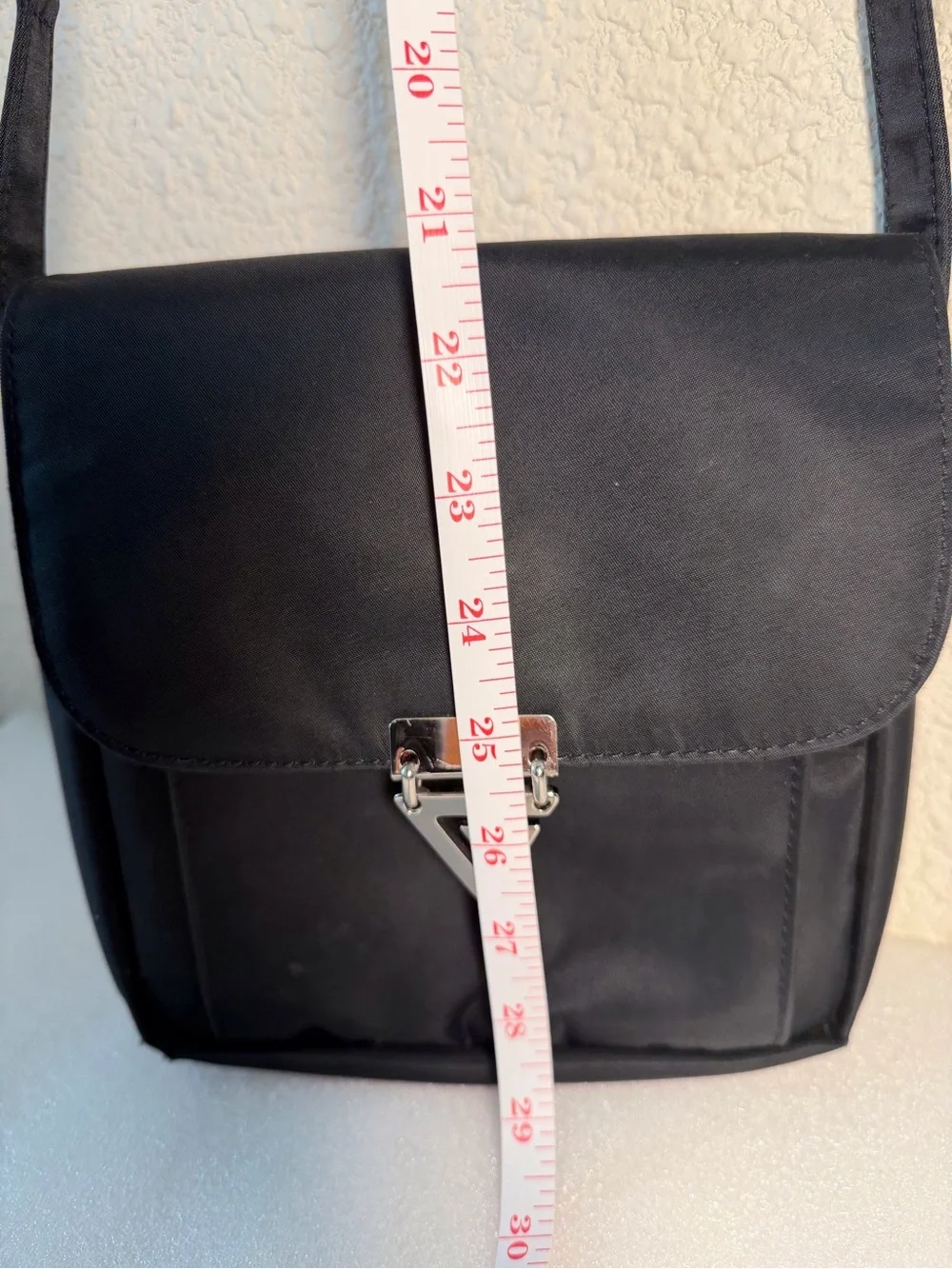 Guess Black Crossbody Messenger Bag with Silver Hardware